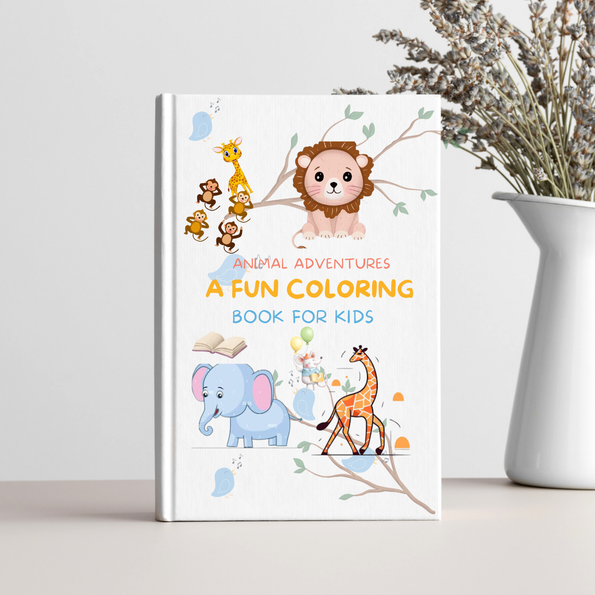 Kids coloring Book Mockup (1180 x 1180 px)