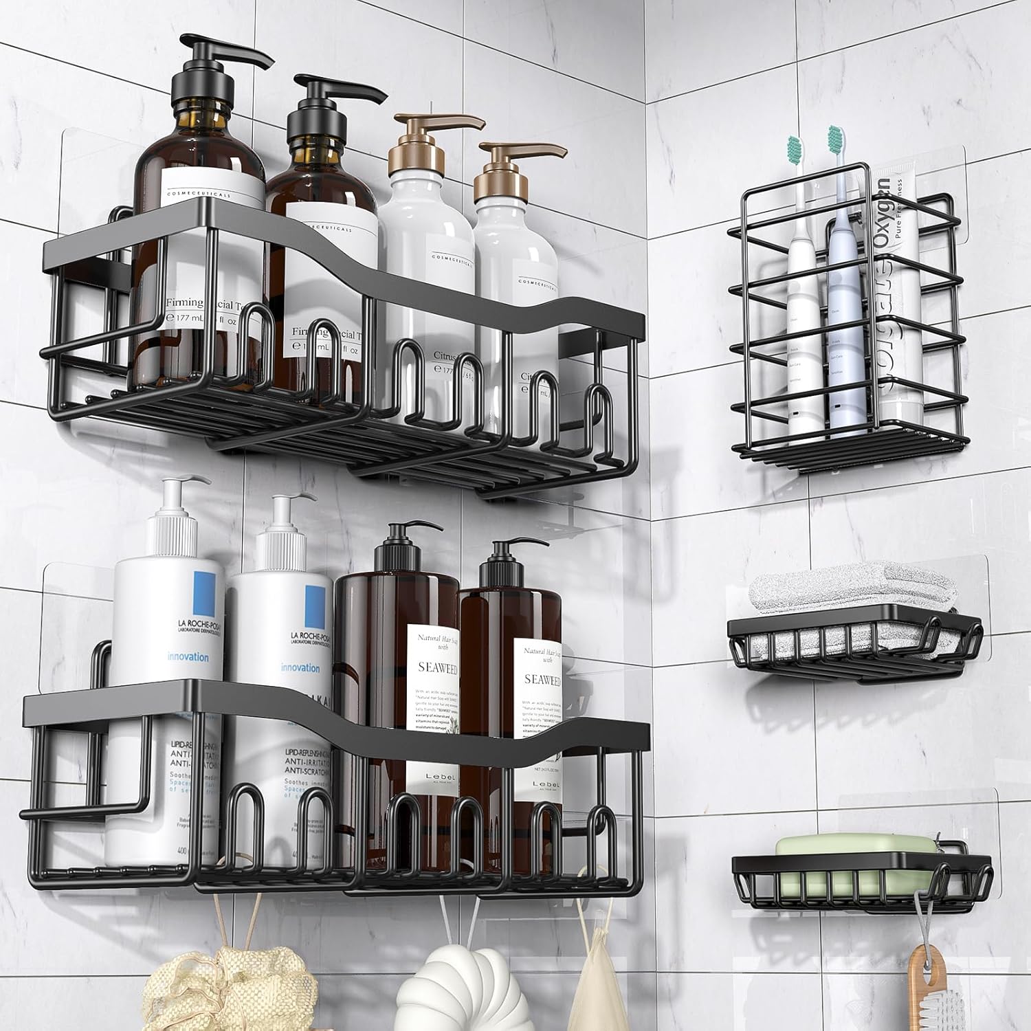 bathroom shelves